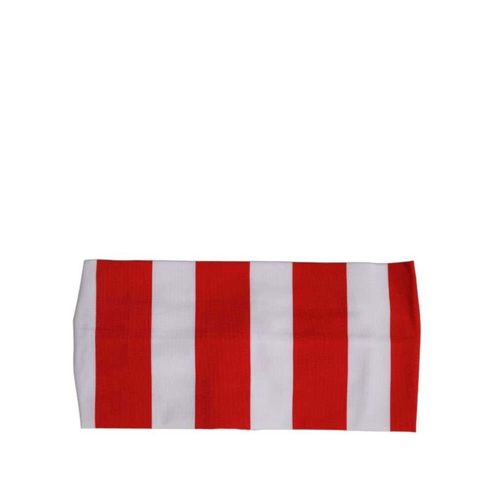 Dolce & Gabbana Red White Stripes Nylon Head Wrap One Size Women's Headband